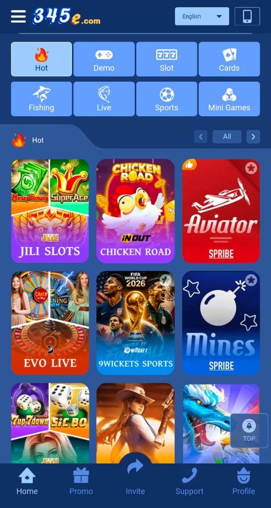 345E Game Slots