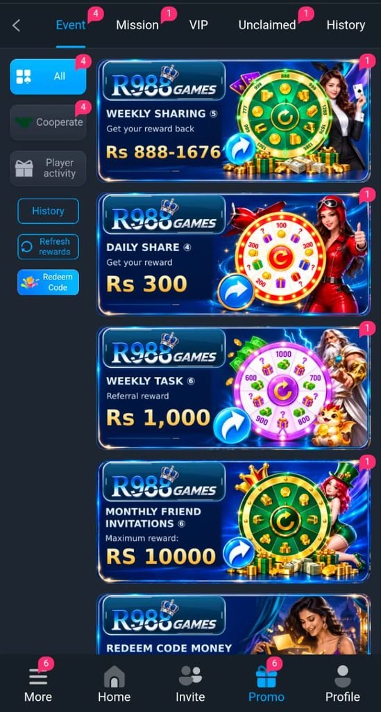 r988 gam promotions